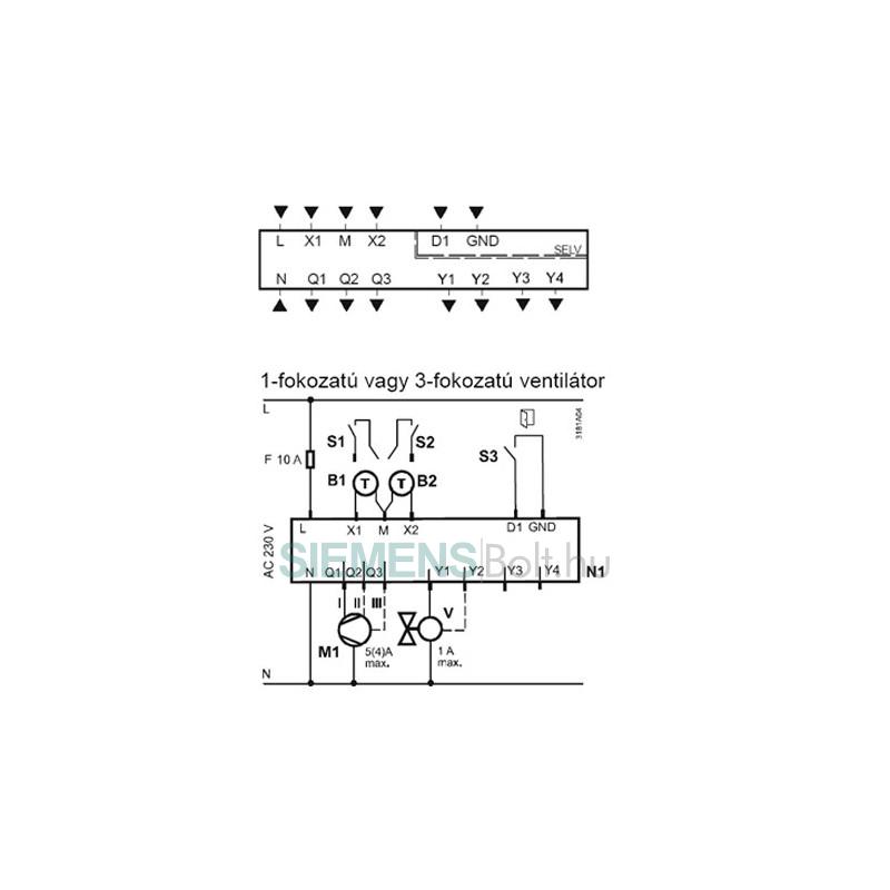 Siemens RDG100 fancoil helyiség termosztát SiemensBolt.hu