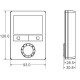 Siemens RDG110 fan-coil helyiség termosztát