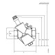 Siemens VPI45.15F0.5 Dinamikus térfogatáram szabályozó szelep mérőcsonk nélkül DN15