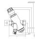 Siemens VPI45.15F0.5Q Dinamikus térfogatáram szabályozó szelep mérőcsonkkal DN15