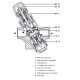 Siemens VPI45.15F1.5 Dinamikus térfogatáram szabályozó szelep mérőcsonk nélkül DN15