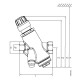 Siemens VPI45.20F2 Dinamikus térfogatáram szabályozó szelep mérőcsonk nélkül DN20