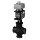 Siemens MXG461.40-20 MXG461.40-20 Modulációs keverő/2-járatú magnetikus szabályozószelep, menetes, PN16, DN40, kvs 20, AC 24 V