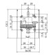Siemens RDF110.2 Elektronikus fan-coil termosztát LCD kijelzővel