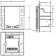 Siemens RDF 301  Fali kötődobozba telepíthető Fan-coil termosztát