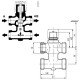 Siemens VMP45.15-2.5 zónaszelep 3/4"-2.5