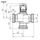 Siemens VXG44.15-0.4 kétutú menetes szabályzószelep 1"-0.4