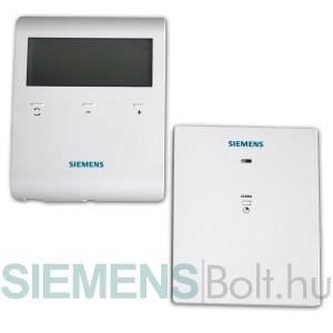 Siemens RDD100.1RFS Vezeték nélküli szobatermosztát LCD kijelzővel