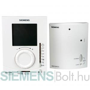 Siemens RDJ10RF/SET rádiófrekvenciás forgatógombos szobatermosztát