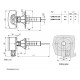 Siemens QAM2161.040 Légcsatorna hőmérsékletérzékelő 40cm, 0...10V