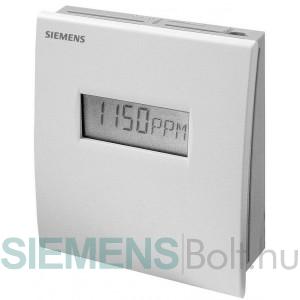 Siemens QPA2062D Helyiség légminőség, hőmérséklet  és relatív páratartalom érzékelő kijelzővel CO2