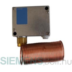 Siemens QAF81.6M Légoldali fagyvédő termosztát, kézi reset-tel, kapilláris cső 6 m
