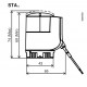 Siemens STA73HD Termoelektromos szelepmozgató motor AC/DC 24 V, 2-pont, 0.8 m kábel