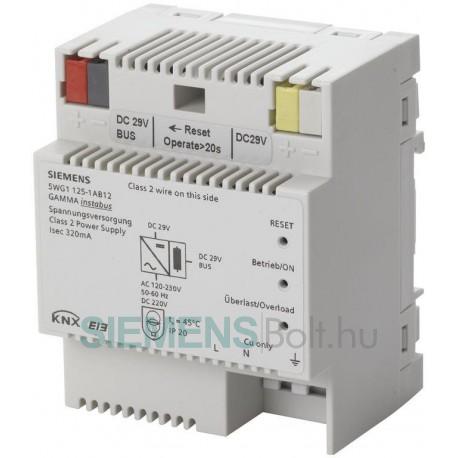 Siemens 5WG1125-1AB12 Gamma KNX busztáp N125/12, 320 mA, DC 29 V