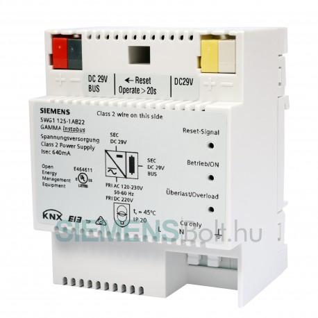 Siemens 5WG1125-1AB12 Gamma KNX busztáp N125/12, 320 mA, DC 29 V