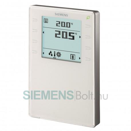 Siemens QMX3.P02 KNX helyiség kezelő hőmérséklet érzékelővel, érintőgombokkal, LED kijelzővel