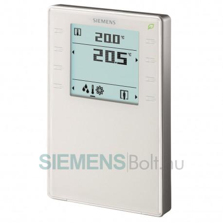 Siemens QMX3.P02 KNX helyiség kezelő hőmérséklet érzékelővel, érintőgombokkal, LED kijelzővel