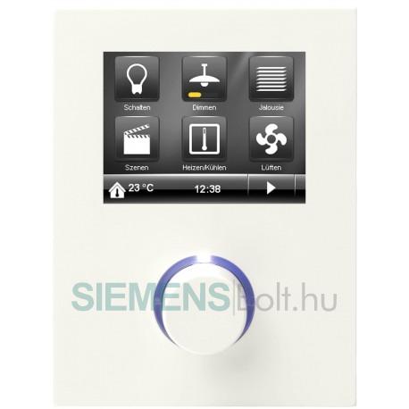 Siemens QMX3.P02 KNX helyiség kezelő hőmérséklet érzékelővel, érintőgombokkal, LED kijelzővel