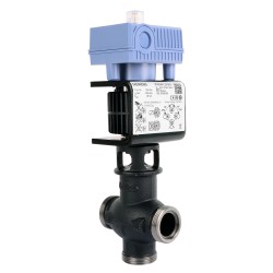 Siemens MXG461.15-0.6 Modulációs keverő/2-járatú magnetikus szabályozószelep, menetes, PN16, DN15, kvs 0.6, AC 24 V