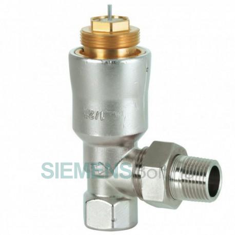 Siemens VPE110A-145 Radiátorszelep nyomáskülönbség-szabályozóval egybeépítve. 3/8", sarok  kivitel