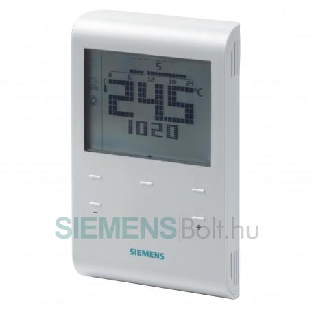 Siemens RDE100.1 RF heti időprogramos vezeték nélküli szobatermosztát 