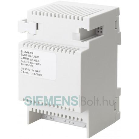 Siemens 5WG15131AB21 GAMMA N 513/21 KAPCSOLÓAKTOR S3X20AX C- BŐVÍTŐUNG 3X AC 230V 20AX C-TERHELÉS TERHELÉS-ELLENÖRZÉS