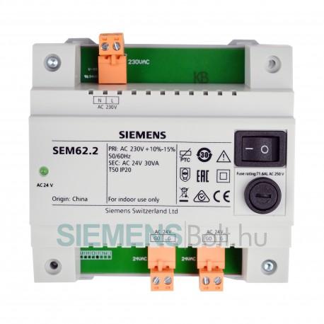 Siemens SEM62.2 Transzformátor kapcsolóval és cserélhető biztosítékkal