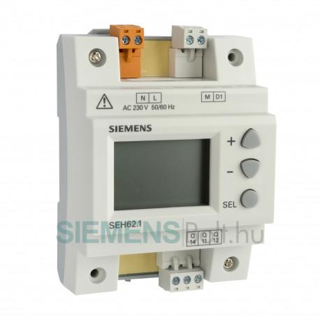 Siemens SEH62.1 Digitális kapcsolóóra heti programmal 1 kapcsoló váltóérintkezős kimenettel AC 230 V max. 6A