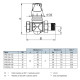 Siemens VPD110A-135 Kombinált radiátorszelep (PICV) egyenes, DN10, 3/8"