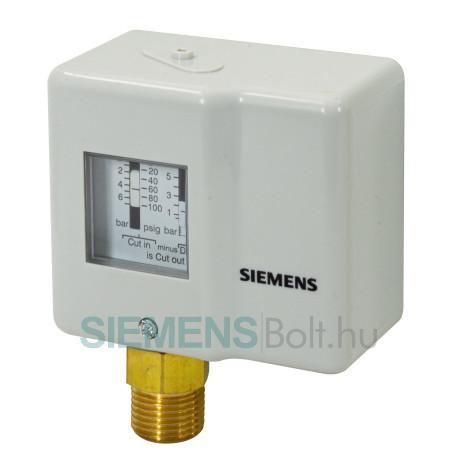 Siemens QBE1900-P7 Nyomás kapcsoló -0,3 - 7bar, auto reset 