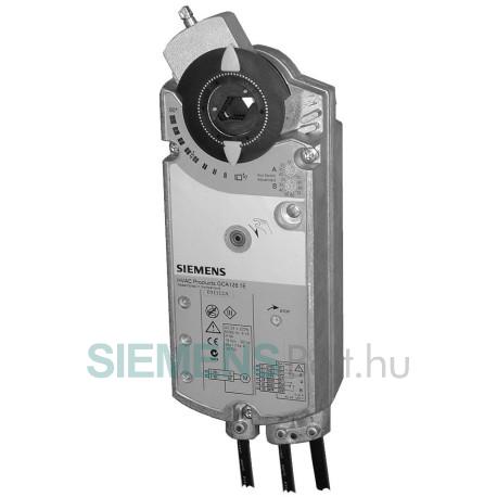 Siemens GCA161.1E Zsalumozgató motor AC 230 V AC 24 V DC 0...10 V forgó 16 Nm rugóvisszatérítés 90/15 sec.