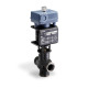 Siemens MXG461.25-8.0U Magnetic 1" Valve, 2-way or floating, 9.4 Cv, 0 to 10V control, w/ NPT unions