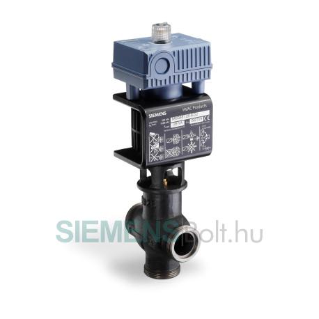 Siemens MXG461.25-8.0U Magnetic 1" Valve, 2-way or floating, 9.4 Cv, 0 to 10V control, w/ NPT unions