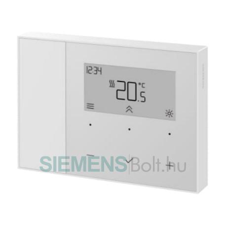 Siemens RDL211/H Programozható szobatermosztát, fűtésre és hűtésre, vízszintes kialakítás, AA elemekkel