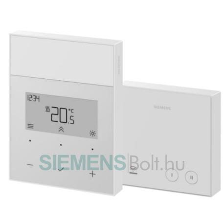 Siemens RDL211RF.ST Programozható szobatermosztát, fűtésre és hűtésre, RF (rádiós) készlet