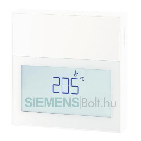 Siemens QAA2160D Helyiséghőmérséklet érzékelő kijelzővel, aktív, fehér
