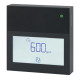 Siemens QPA2260D/BK légminőség érzékelő CO2 és TVOC szint helyi jelzéséhez, kijelzővel, fekete