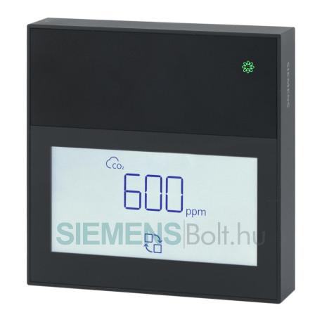 Siemens QPA2260D/BK légminőség érzékelő CO2 és TVOC szint helyi jelzéséhez, kijelzővel, fekete