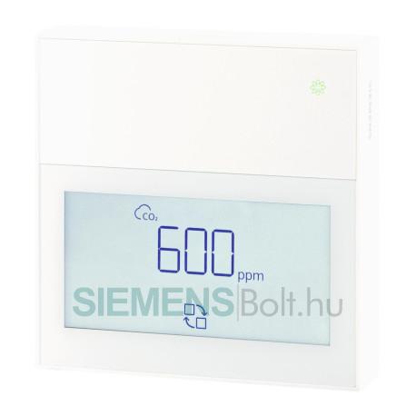 Siemens QPA2360D Helyiséghőmérséklet, páratartalom és  CO2 érzékelő kijelzővel,  aktív, fehér